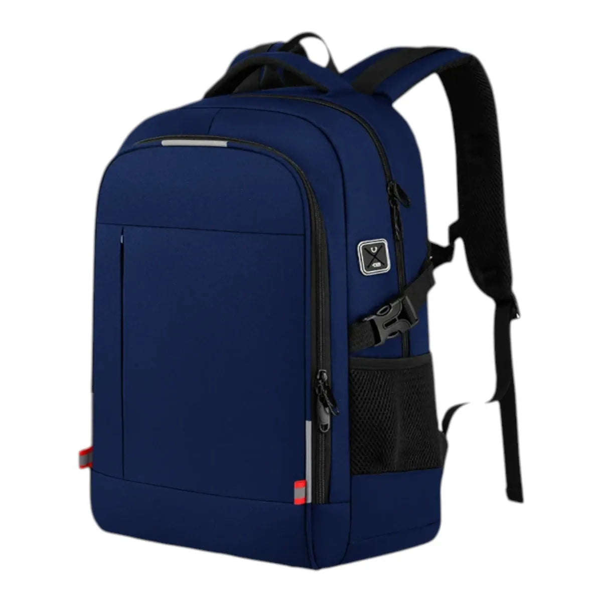 Sac à dos ordinateur femme Avena coloris bleu marine en studio
