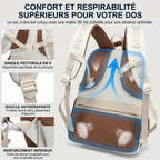 Conception du dos ergonomique et respirant du sac à dos ordinateur femme Avena