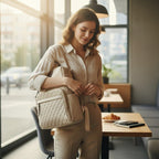 Sac à Dos Ordinateur Femme Élégant Matelassé