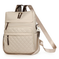 Sac à dos ordinateur femme Elysée couleur beige crème, revêtement imperméable et finitions premium.