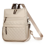 Sac à dos ordinateur femme Elysée couleur beige crème, revêtement imperméable et finitions premium.