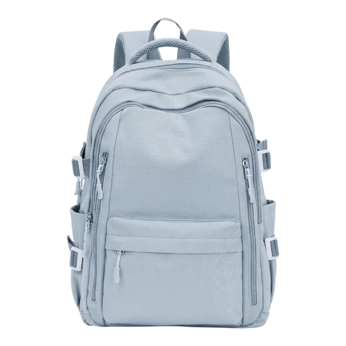 Sac à dos ordinateur femme Irisia en coloris Bleu Ciel pastel vu de face