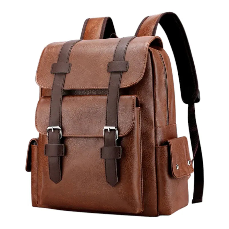 Modèle marron clair du sac à dos femme ordinateur Linéa, design épuré pour le bureau.