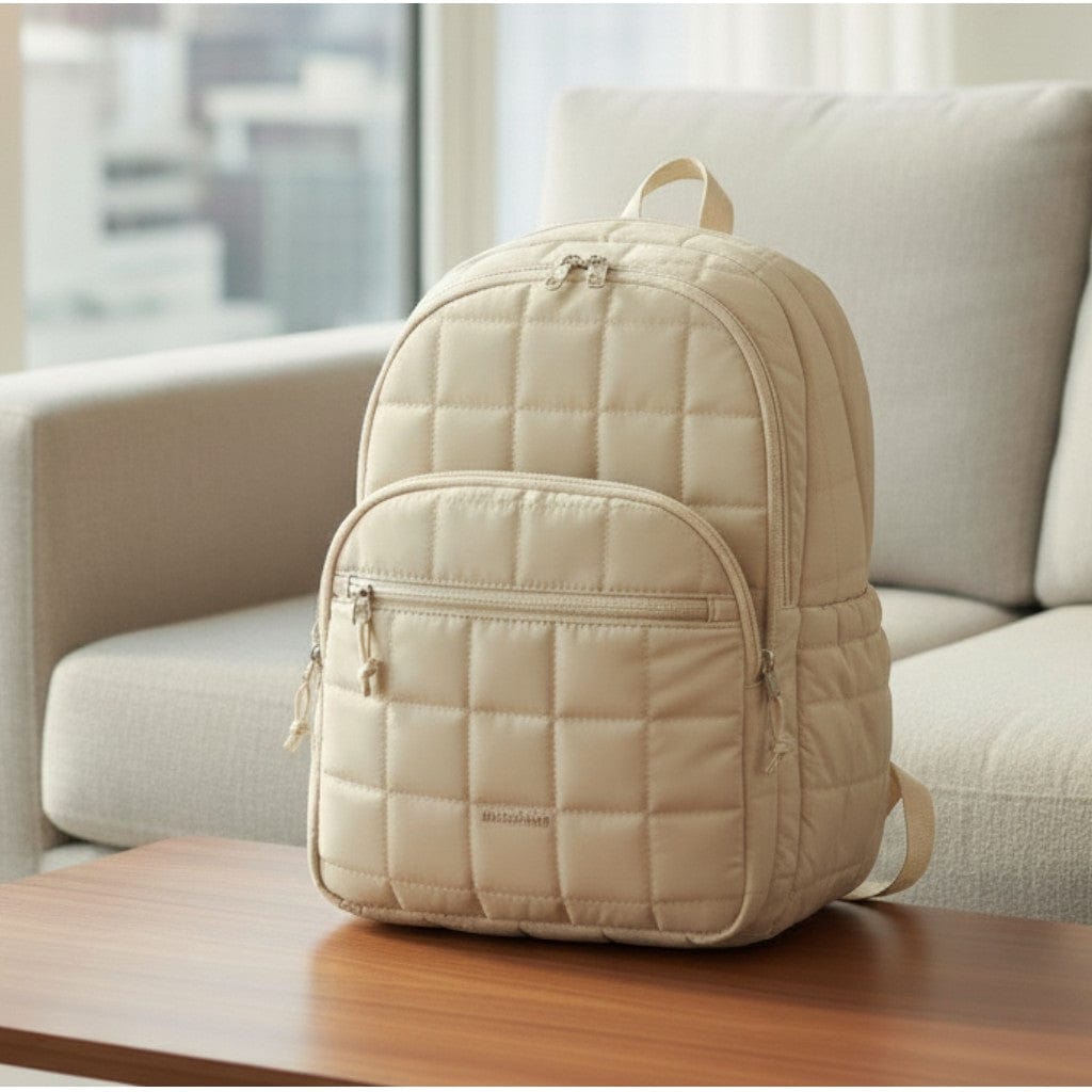 Sac À Dos Ordinateur Femme Matelassé 15,6 Pouces