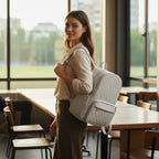 Sac À Dos Ordinateur Femme Matelassé Élégant 13 À 15,6 Pouces