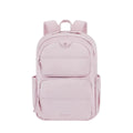 Sac à dos ordinateur femme Nuage rose poudré cosy - Photo studio de face.