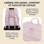 Passant pour poignée de valise trolley et tirettes de fermeture du sac à dos ordinateur femme Nuage.