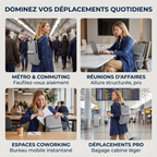 Les différents usages du sac à dos ordinateur Pluma : métro, réunion, coworking et aéroport