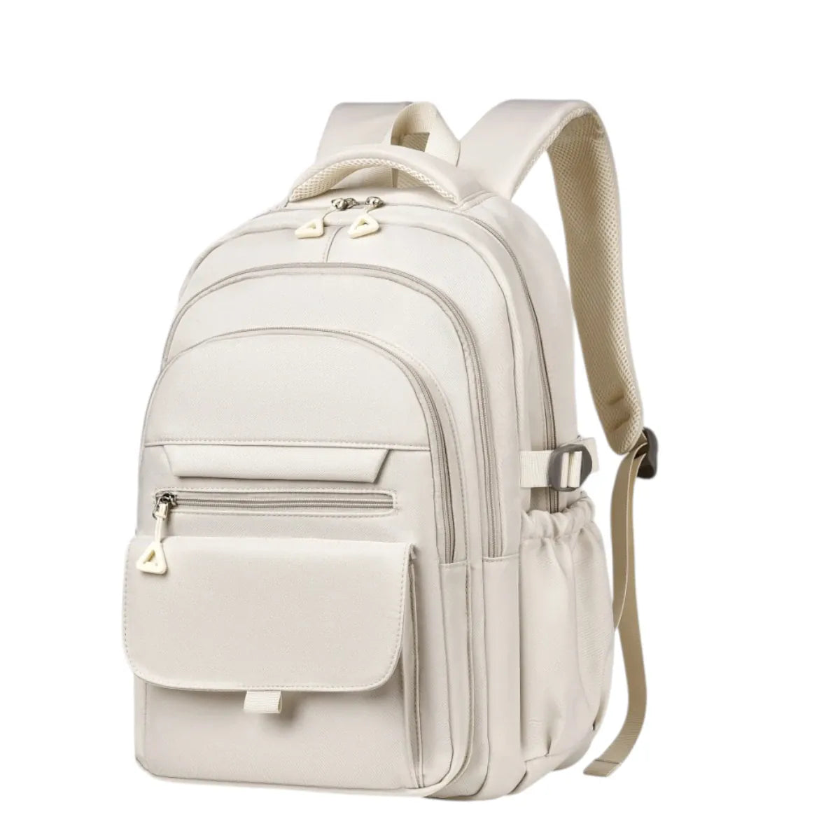 Sac à dos ordinateur femme Sillage 9011 blanc cassé et ivoire, imperméable et haut de gamme.