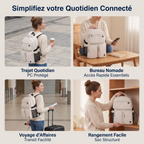 Multiples situations d'utilisation au quotidien du sac à dos ordinateur femme Urbana
