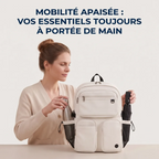Accès rapide aux poches latérales pour parapluie et gourde du sac à dos ordinateur femme Urbana