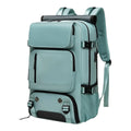 Sac à dos ordinateur femme Viatrix coloris Vert Eau, vue de trois quarts sur fond blanc.