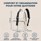 Dimensions et caractéristiques techniques du sac à dos ordinateur femme Zéphira