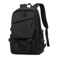 Sac à dos ordinateur homme Asymek noir de face sur fond blanc