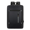 Sac à dos ordinateur homme ErgoStride en coloris Noir Intense, style minimaliste uni.