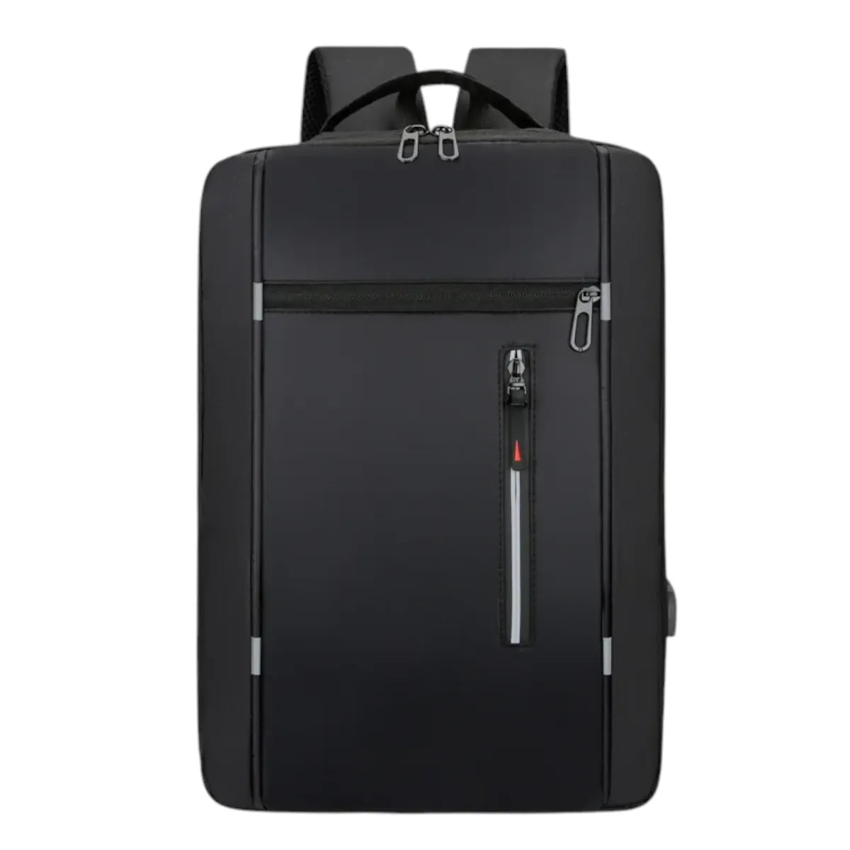 Sac à dos ordinateur homme ErgoStride en coloris Noir Intense, style minimaliste uni.
