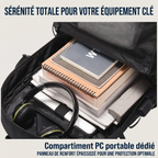 Compartiment matelassé pour ordinateur dans le sac à dos ordinateur homme Flexium