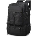 Sac à dos ordinateur homme Flexium noir 50 litres sur fond blanc, vue studio de face