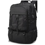 Sac à dos ordinateur homme Flexium noir 80 litres sur fond blanc, vue studio de face