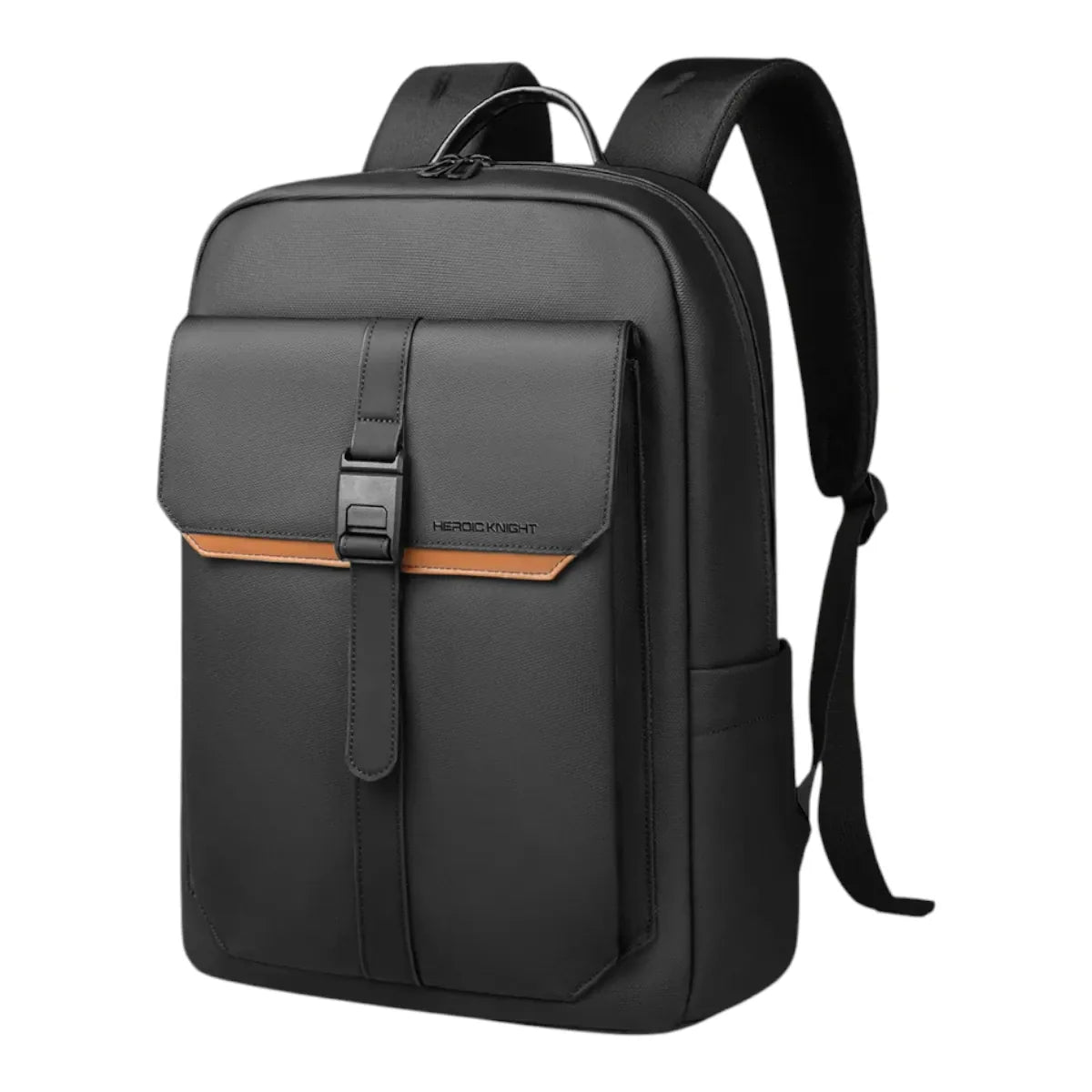 Sac à dos ordinateur homme HK-Stratum noir vu de face sur fond blanc