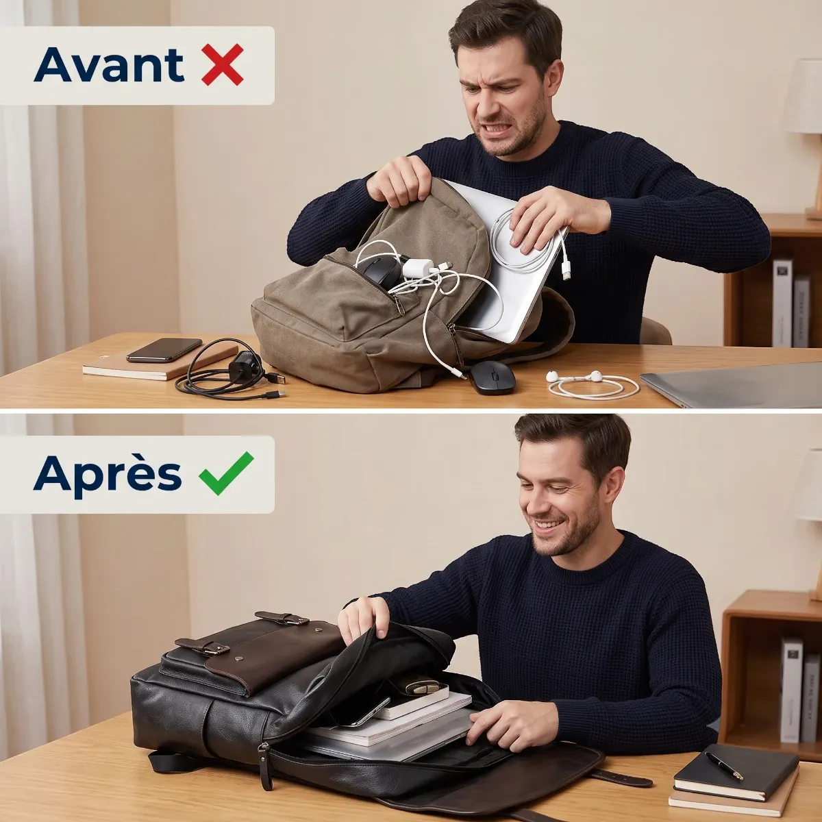 Comparatif de rangement avec le sac à dos ordinateur homme Kensington Pro