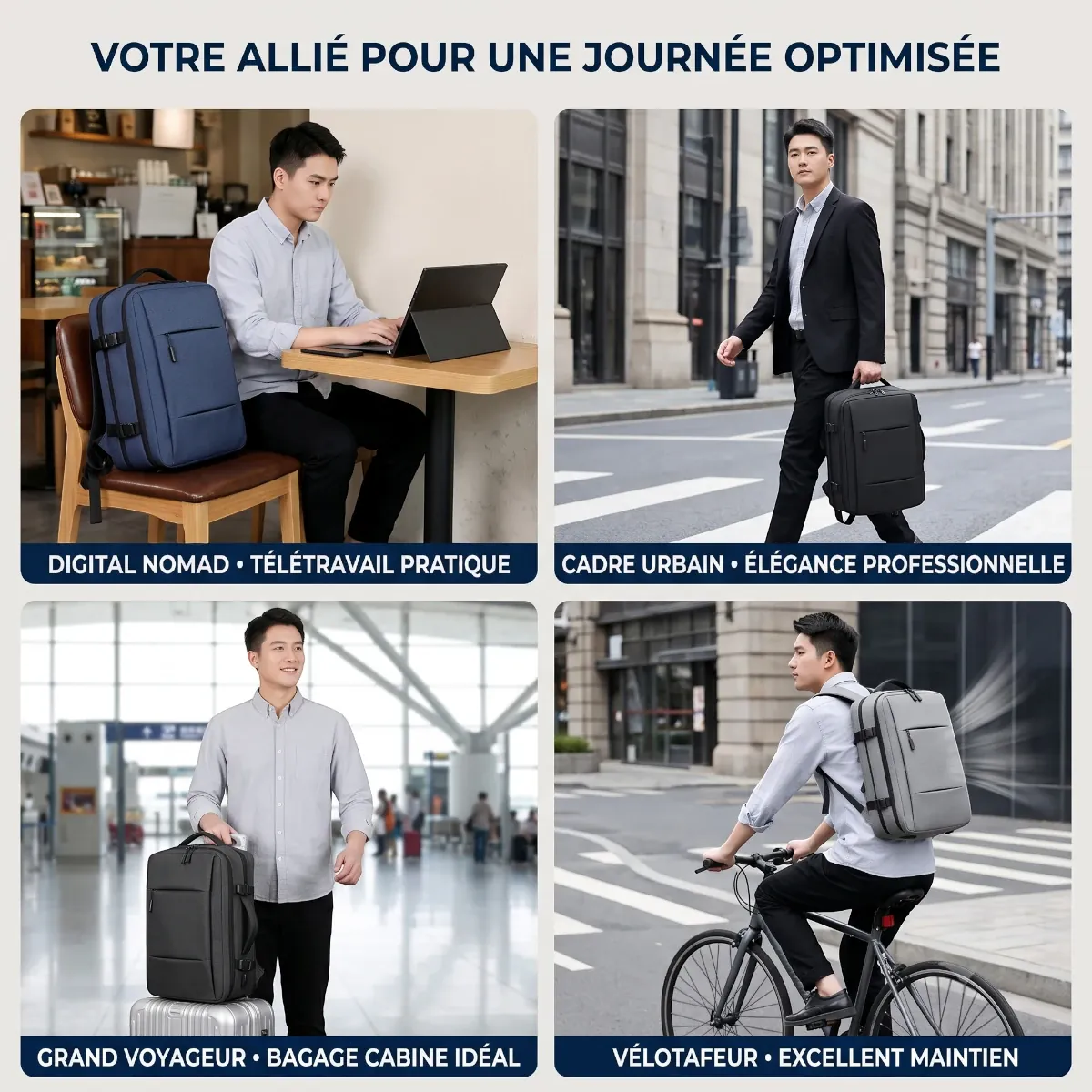 Les 4 cas d'utilisation au quotidien du sac à dos ordinateur homme MetroMorph