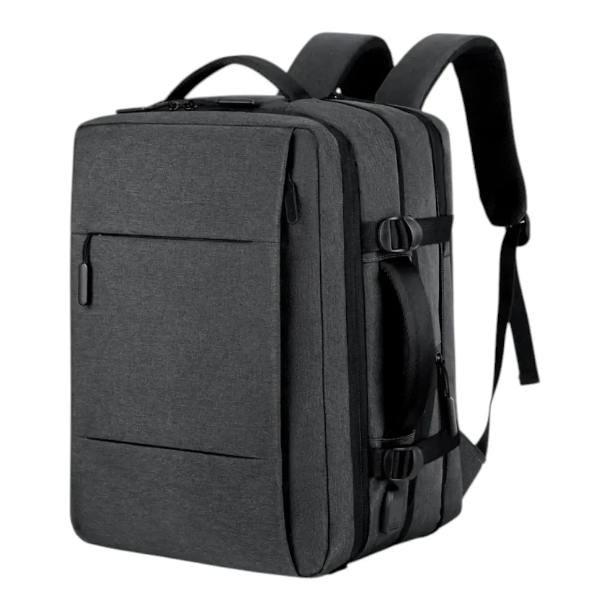 Sac à dos ordinateur homme MetroMorph Gris Anthracite extensible vue studio