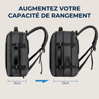Soufflet d'extension de volume du sac à dos ordinateur homme MetroMorph 16cm à 23cm