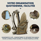 Compartiments de rangement et poche PC du sac à dos ordinateur homme TactiGrid
