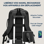 Attache valise trolley et port de charge USB du sac à dos ordinateur homme UrbanShift