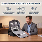 Compartiments intérieurs et rangement du sac à dos ordinateur homme UrbanShift