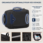 Poignées de portage horizontale et verticale du sac à dos ordinateur homme UrbanShift