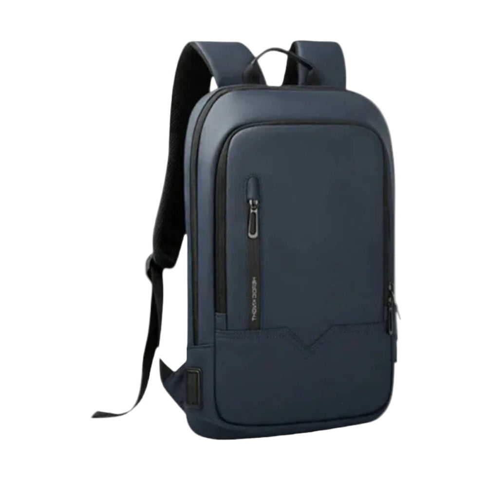 Sac à dos ordinateur mixte HK Shadow-Slim bleu marine, format 14 pouces, idéal pour le business et les déplacements urbains.