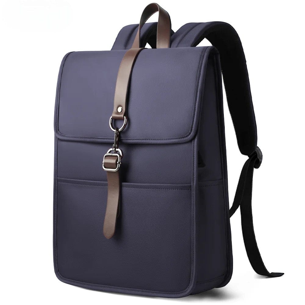 Sac à dos ordinateur Mixte HK-SHAPE 15,6 pouces coloris bleu marine, style élégant et moderne.