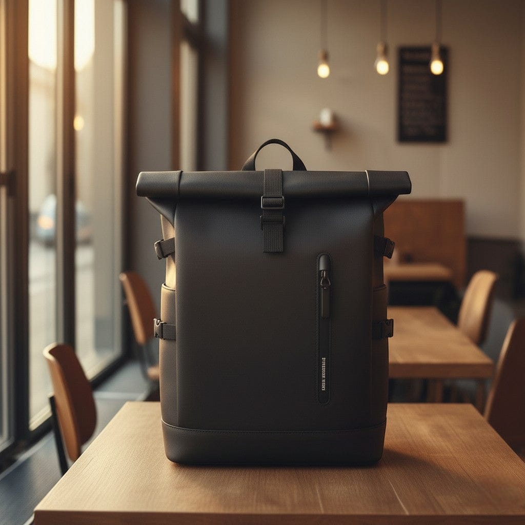 Sac À Dos Ordinateur Portable Extensible 15,6 Pouces Roll-Top Imperméable