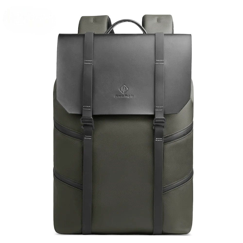 Sac à dos ordinateur Homme Vanguard Elite 15 en version vert kaki face avant.