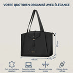 Sac ordi femme Altessa - Dimensions en centimètres et caractéristiques techniques