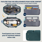 Rangement intérieur grande capacité et fond renforcé du sac ordi femme Versalia