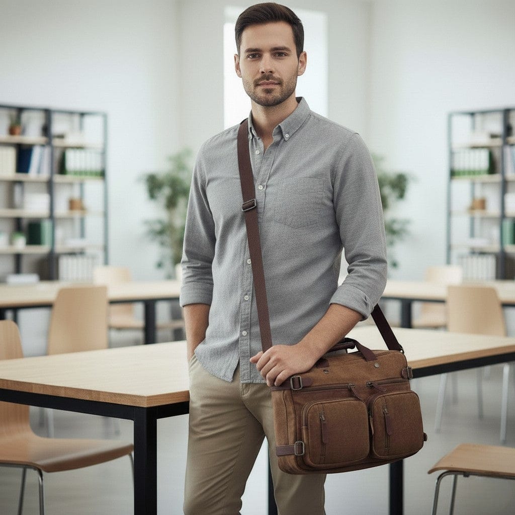 Sac Ordinateur Pour Homme Business - Sacoche Convertible 11-17 Pouces