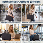 Les 4 situations de déplacement quotidien du sac PC portable femme Kalea