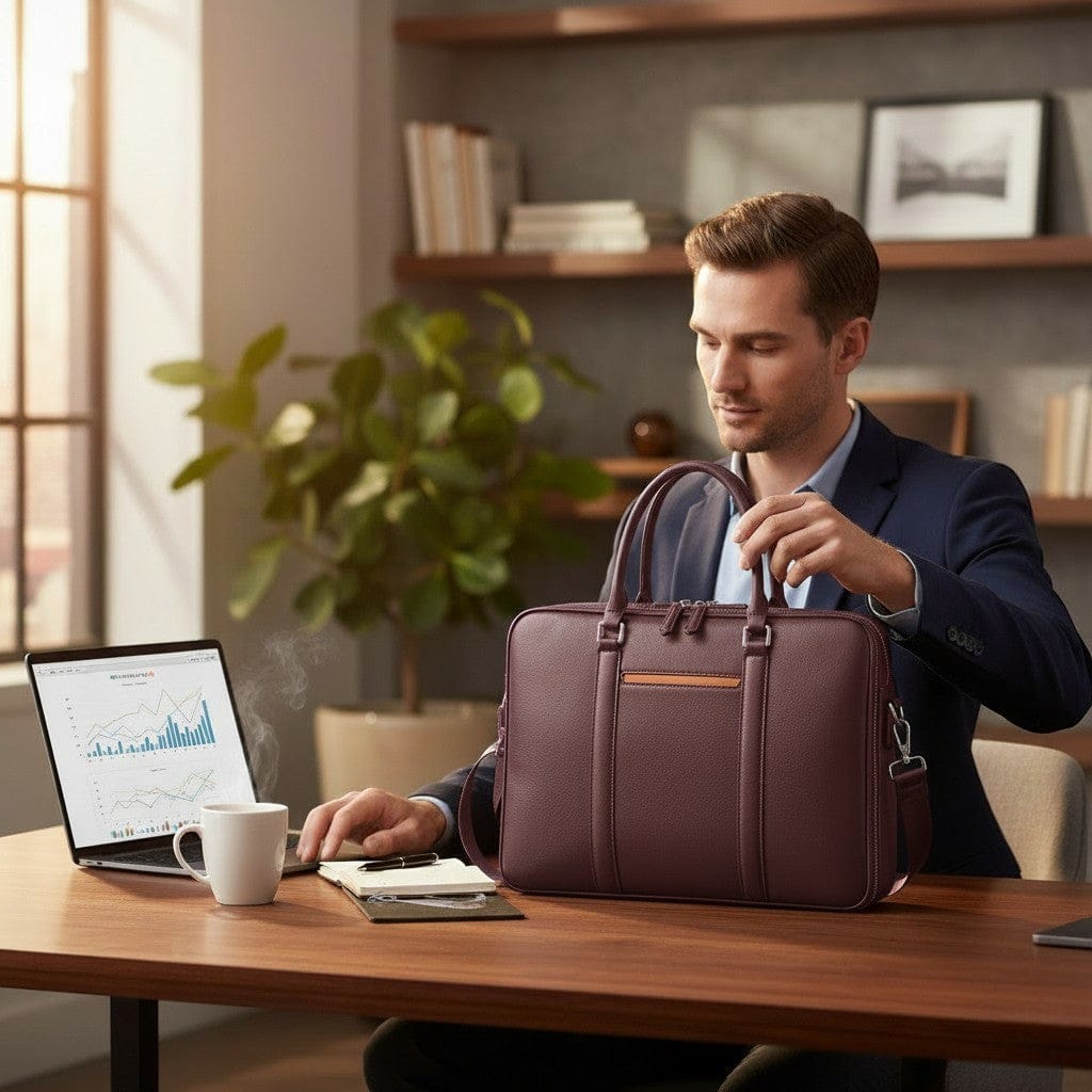 Sacoche 0rdinateur Pour Homme - Style Business 13 À 16 Pouces