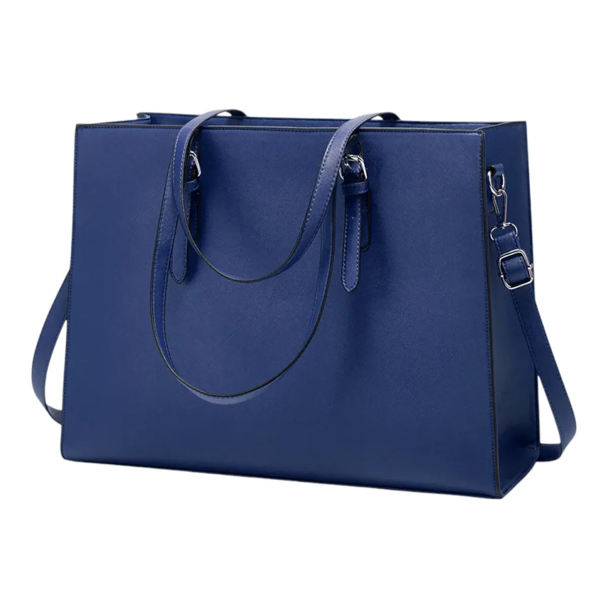 Sacoche ordi femme Archia bleu - vue studio sur fond blanc