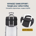 Sacoche ordi FlexoMax - Sangle de fixation pour valise trolley de voyage