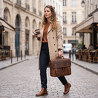 Allure business avec la sacoche ordi Twinora, l'élégance parfaite pour remplacer un sac à dos ordi.