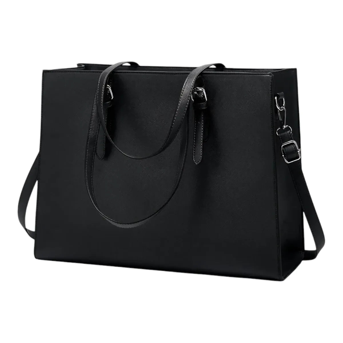 Sacoche ordinateur femme Archia noir - vue studio sur fond blanc