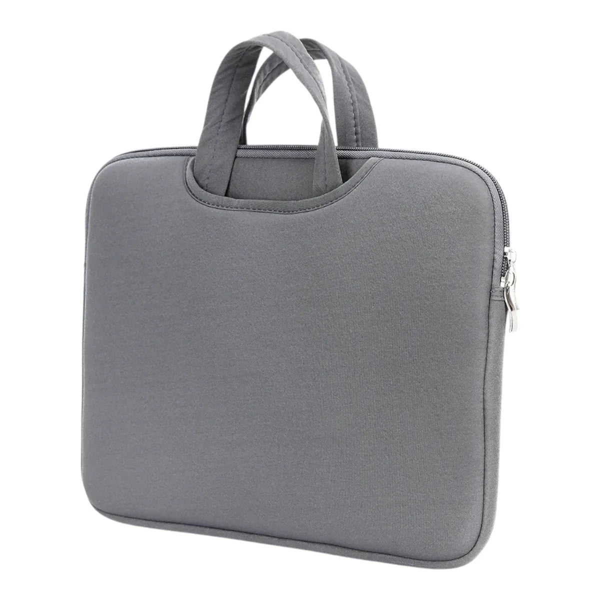 Sacoche ordinateur femme grand format CosySleeve Pro XL couleur gris quartz en polyester hydrophobe et antichoc.