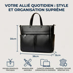 Dimensions exactes et spécifications de la sacoche ordinateur femme cuir Optima