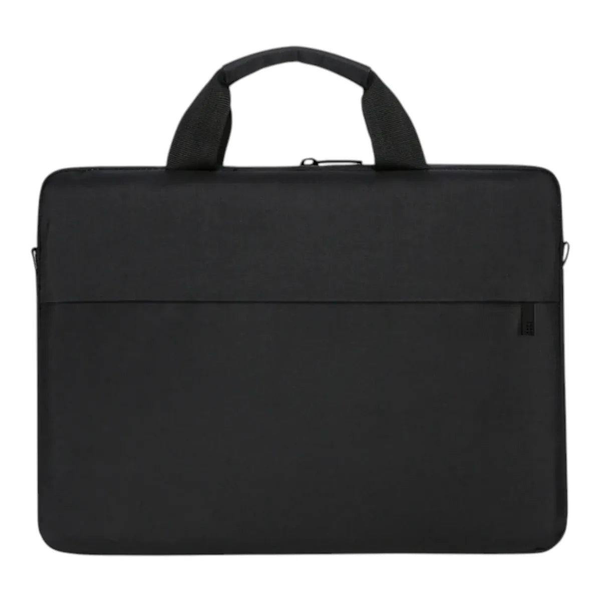 Modèle Noir de la sacoche ordinateur femme Mairuige au design minimaliste et ultra-fin.