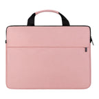 Sacoche ordinateur femme Mairuige couleur Rose Poudré vue de face sur fond blanc.