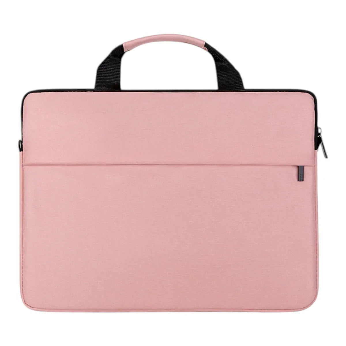 Sacoche ordinateur femme Mairuige couleur Rose Poudré vue de face sur fond blanc.